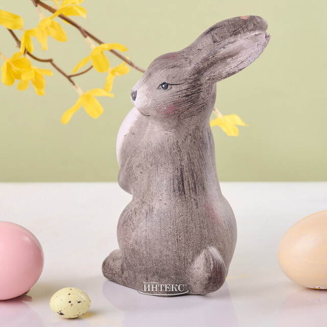 Керамическая садовая фигурка Пасхальный Кролик Майкл 15 см Kaemingk
