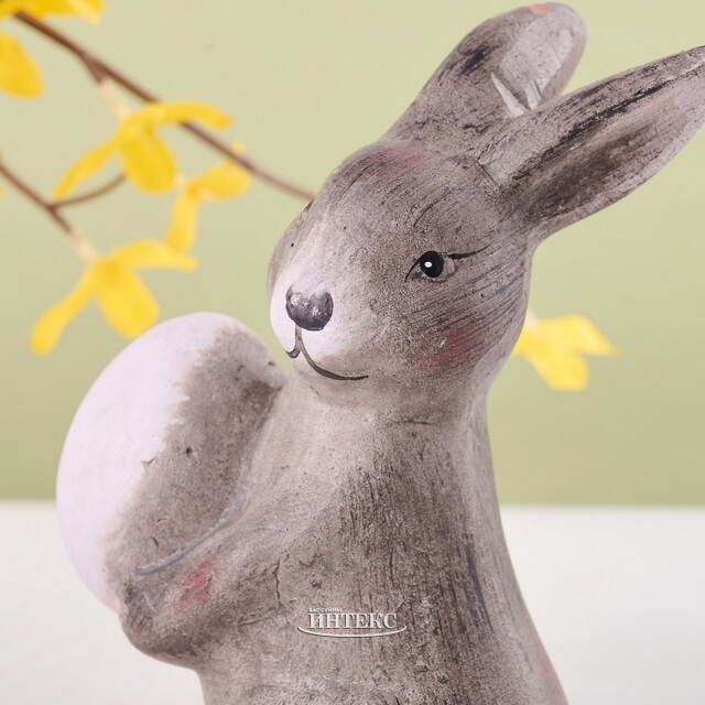 Керамическая садовая фигурка Пасхальный Кролик Майкл 15 см Kaemingk