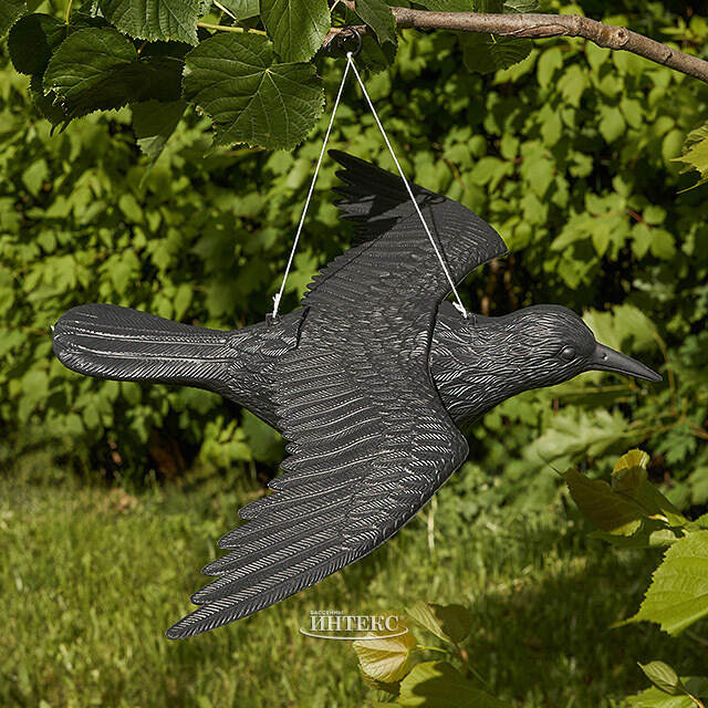 Декоративная фигура для сада Черный Ворон 58*40 см Koopman