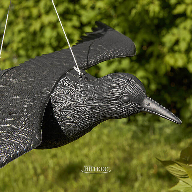 Декоративная фигура для сада Черный Ворон 58*40 см Koopman