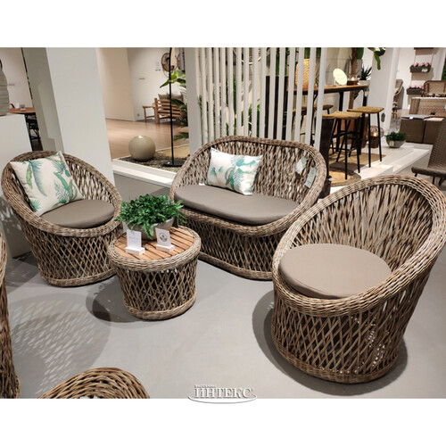 Комплект плетёной мебели Марокко: 1 диван + 1 столик + 2 кресла Kaemingk