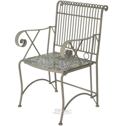 Металлическое кресло с мозаикой Гран Тулуз 91*57*46 см Kaemingk
