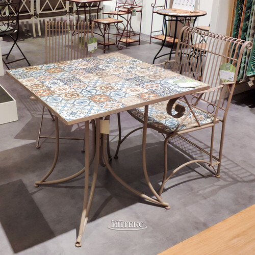 Комплект садовой мебели с мозаикой Гран Тулуз: 1 стол + 2 кресла Kaemingk