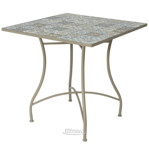 Металлический стол с мозаикой Гран Тулуз 78*77 см Kaemingk