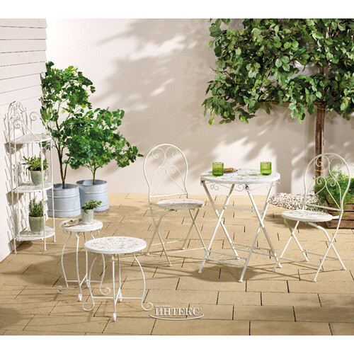 Складной садовый столик с мозаикой Флорентин Тессера 70*60 см, металл Kaemingk