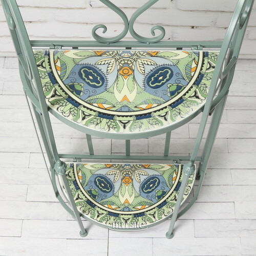 Металлическая этажерка с мозаикой Ривьера 98*40 см Kaemingk