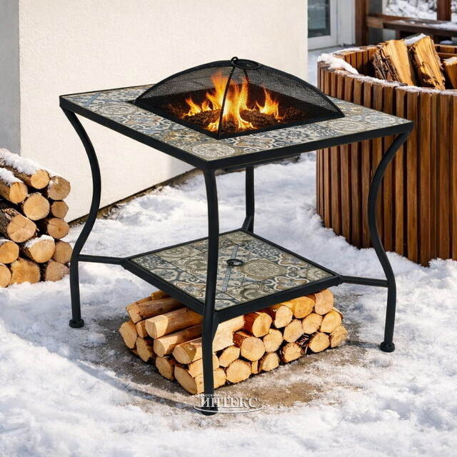 Стол для костра с мозаикой Гран Тулуз 55*55 см, металл Kaemingk