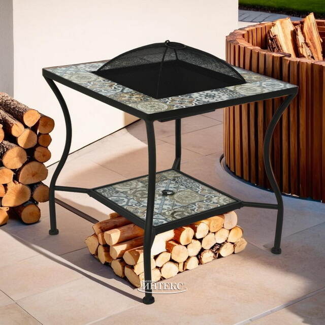 Стол для костра с мозаикой Гран Тулуз 55*55 см, металл Kaemingk