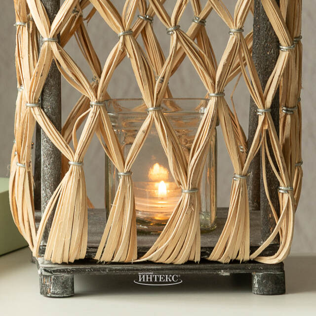 Подсвечник фонарь Natural Style 31 см Kaemingk