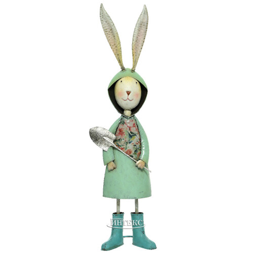 Садовая фигура Кролик Рон с лопаткой 75 см Kaemingk