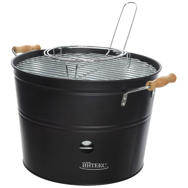 Мангал для барбекю Флэт Айрон 40*33 см черный Kaemingk