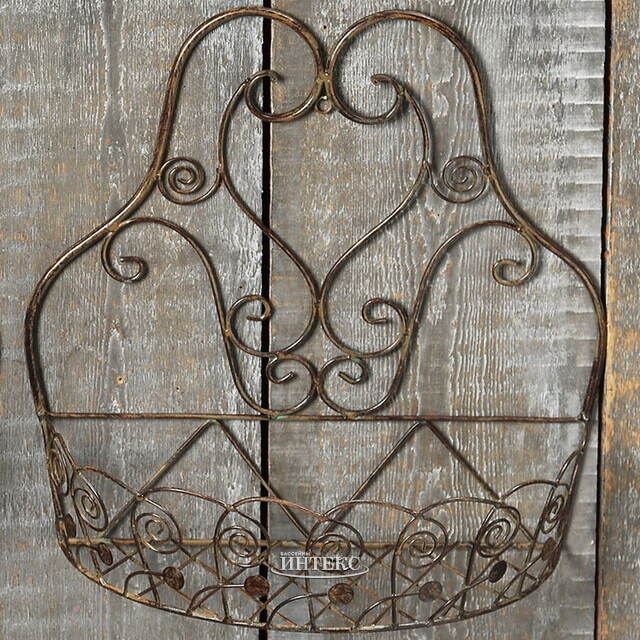 Подвесное кашпо Шебби 32*28 см, металл Boltze