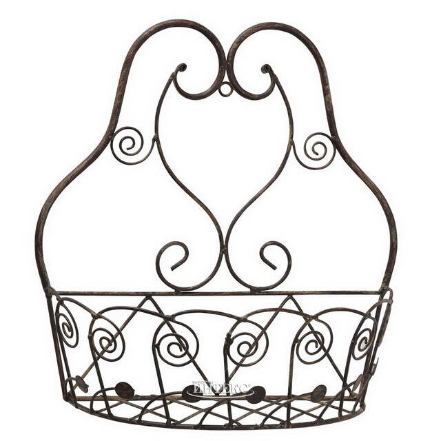 Подвесное кашпо Шебби 32*28 см, металл Boltze