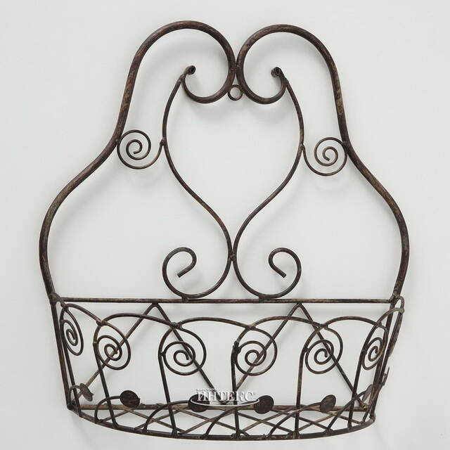 Подвесное кашпо Шебби 32*28 см, металл Boltze