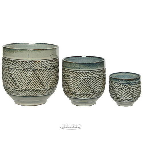 Набор керамических кашпо Murezzan 8-14 см, 3 шт Kaemingk