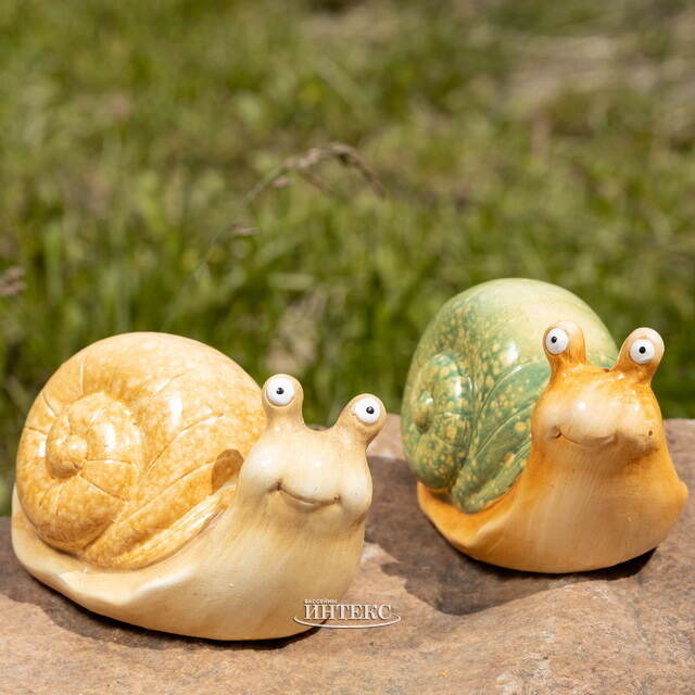 Садовая фигура Улитка Фрэнк - Smiley Snail 15 см Kaemingk