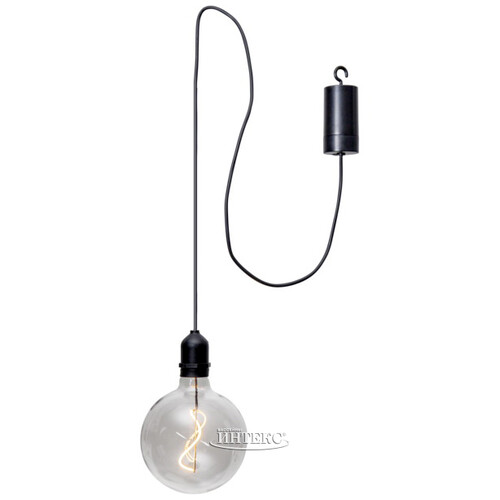 Подвесной светильник-шар McGonagall 18*11 см с филаментной LED лампой, на батарейках, IP44 Star Trading