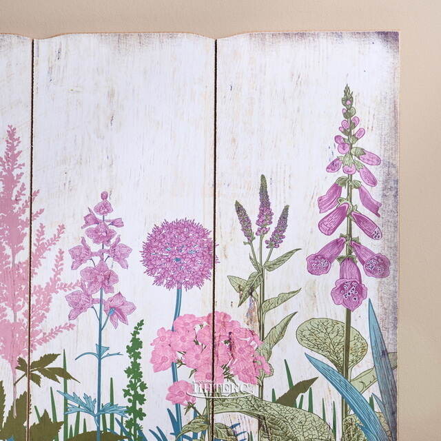 Деревянное панно в стиле Прованс - Цветение Руссийона 40*40 Kaemingk