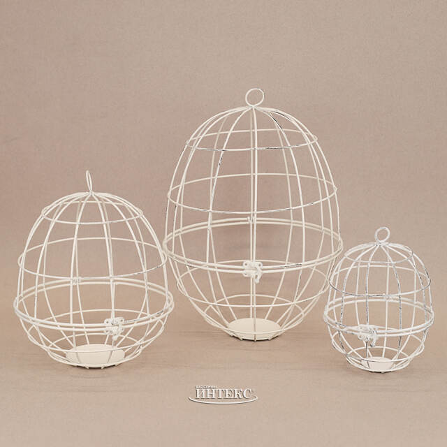 Набор декоративных клеток Mirecourt Blanc 3 шт Kaemingk