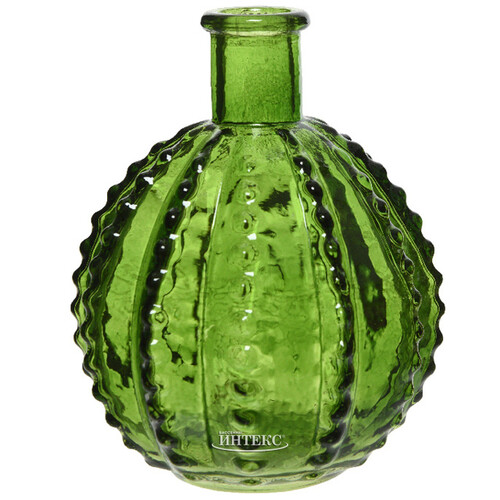 Стеклянная ваза Эдера 12*10 см, зелёная Kaemingk