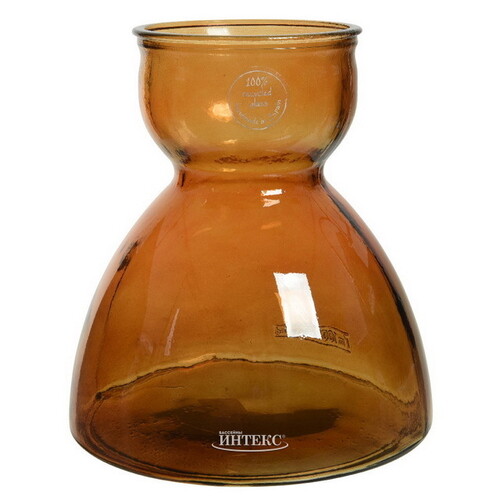 Стеклянная ваза Amber 23 см Kaemingk