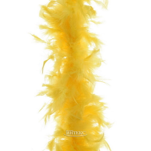 Гирлянда Боа из перьев 184 см желтый Kaemingk