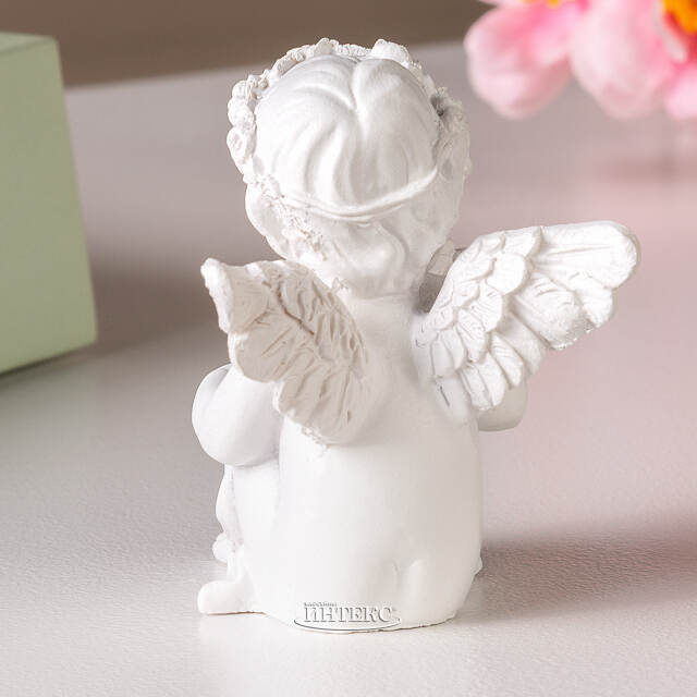 Декоративная фигурка Ангелочек Натаниэль с розой 7 см Breitner (Брайтнер)