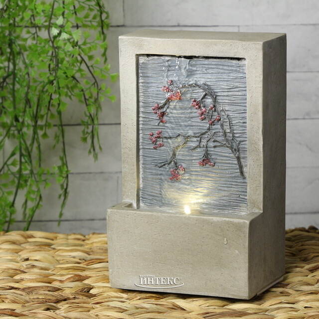 Декоративный фонтан Геффен 23*15 см с LED подсветкой Kaemingk (Кейминг)