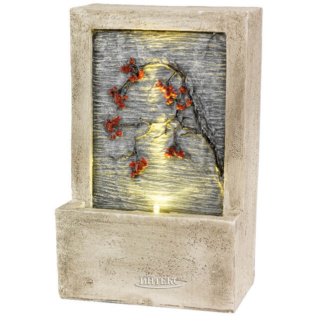 Декоративный фонтан Геффен 23*15 см с LED подсветкой Kaemingk (Кейминг)