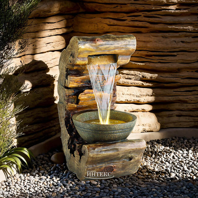 Садовый фонтан Голдштейн 80 см с LED подсветкой Winter Deco