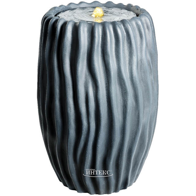 Декоративный фонтан Ritteri 54 см антрацитовый, с LED подсветкой Kaemingk