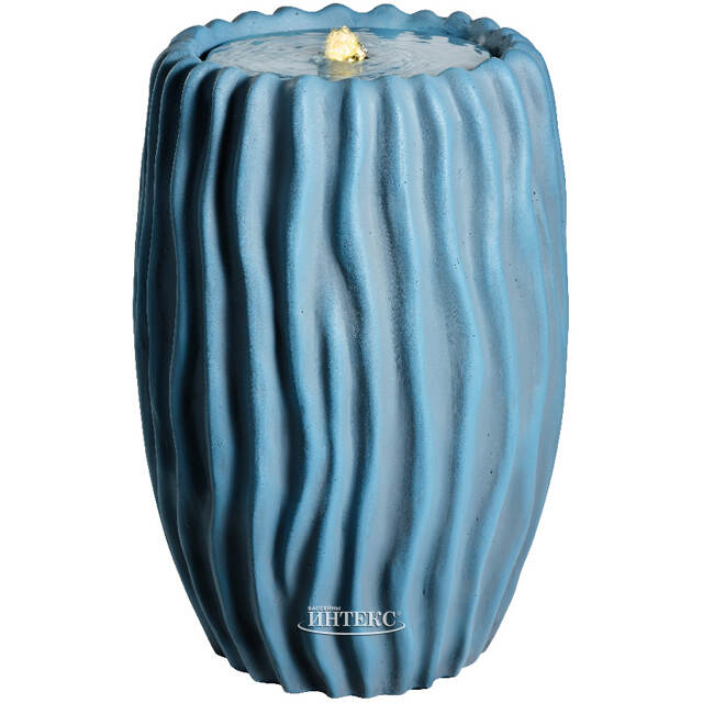 Декоративный фонтан Ritteri 54 см лазурный, с LED подсветкой Kaemingk