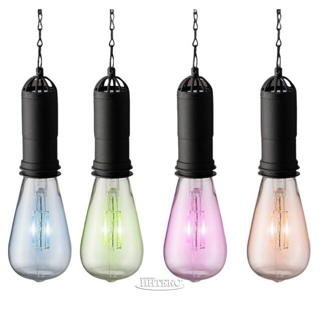 Подвесной солнечный светильник Solar Furiosa 20 см, розовый, IP44 Kaemingk