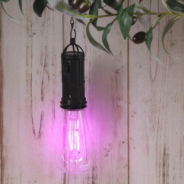 Подвесной солнечный светильник Solar Furiosa 20 см, розовый, IP44 Kaemingk