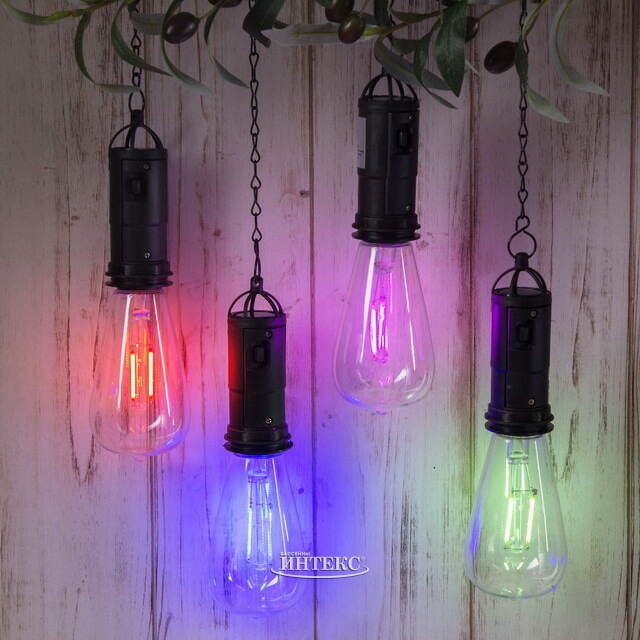 Подвесной солнечный светильник Solar Furiosa 20 см, розовый, IP44 Kaemingk