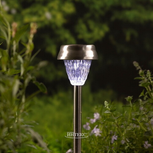 Набор садовых фонарей на солнечной батарее Solar Una 24 см, 4 шт, c холодными белыми LED, IP44 Kaemingk