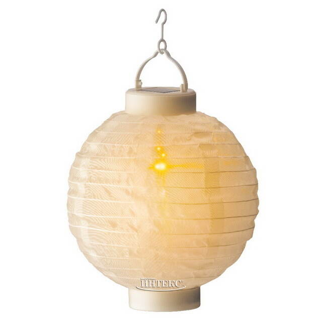 Китайский фонарик на солнечной батарее Solar Porcelana 23*20 см, с эффектом живого пламени, IP44 Kaemingk