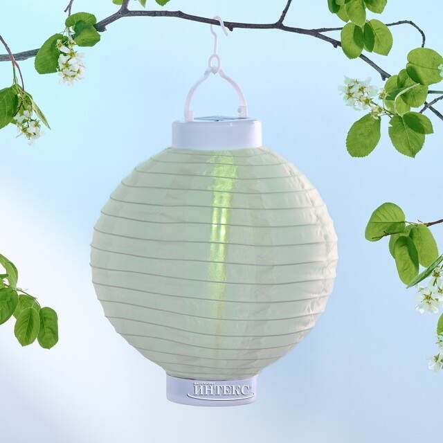 Китайский фонарик на солнечной батарее Solar Verano 23*20 см, цветные RGB LED с эффектом живого пламени, IP44 Kaemingk (Кейминг)
