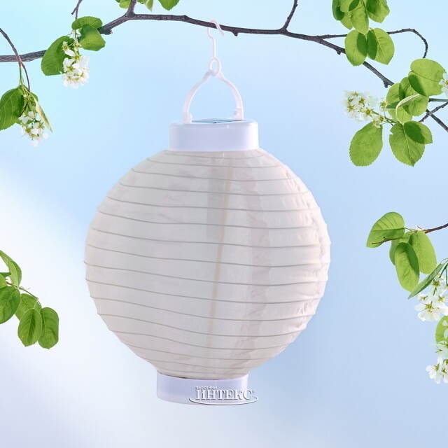 Китайский фонарик на солнечной батарее Solar Verano 23*20 см, цветные RGB LED с эффектом живого пламени, IP44 Kaemingk (Кейминг)