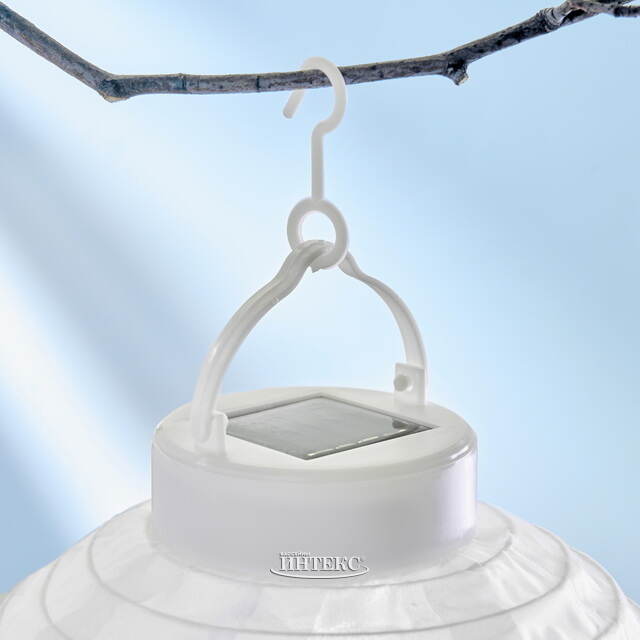 Китайский фонарик на солнечной батарее Solar Verano 23*20 см, цветные RGB LED с эффектом живого пламени, IP44 Kaemingk (Кейминг)