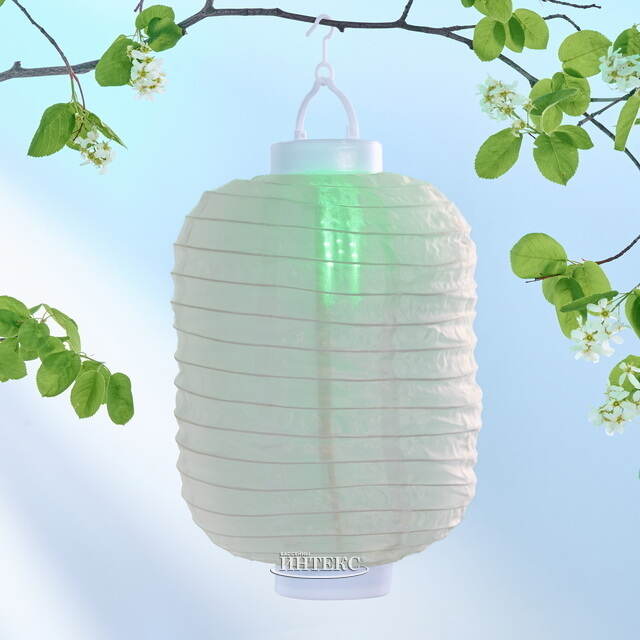 Китайский фонарик на солнечной батарее Solar Verano 30*20 см, цветные RGB LED с эффектом живого пламени, IP44 Kaemingk (Кейминг)