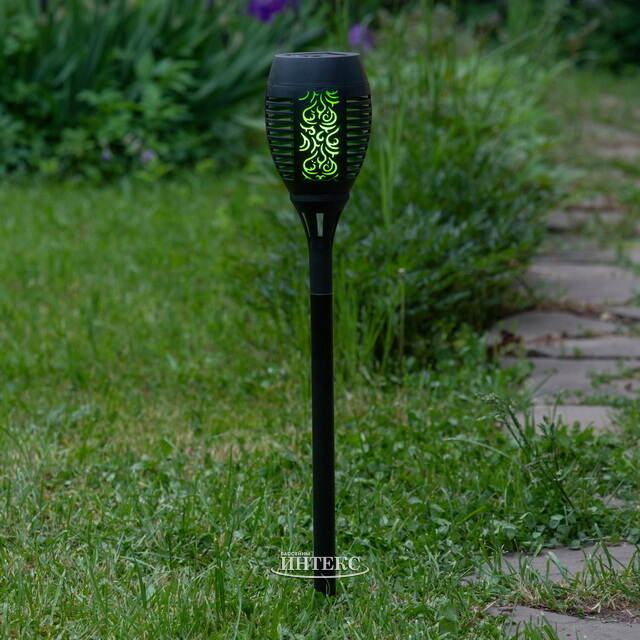 Садовый фонарь на солнечной батарее Solar Samoa 49*10 см, RGB LED с эффектом живого пламени, IP44 Kaemingk (Кейминг)
