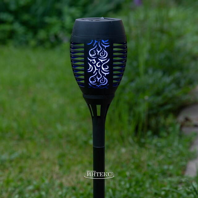 Садовый фонарь на солнечной батарее Solar Samoa 49*10 см, RGB LED с эффектом живого пламени, IP44 Kaemingk (Кейминг)