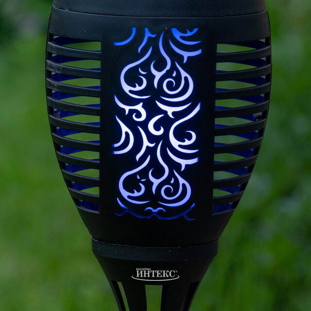 Садовый фонарь на солнечной батарее Solar Samoa 49*10 см, RGB LED с эффектом живого пламени, IP44 Kaemingk (Кейминг)