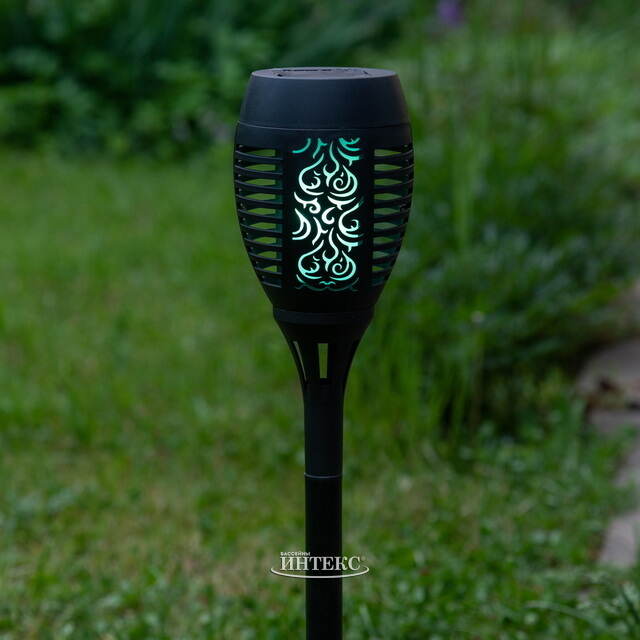 Садовый фонарь на солнечной батарее Solar Samoa 49*10 см, RGB LED с эффектом живого пламени, IP44 Kaemingk (Кейминг)