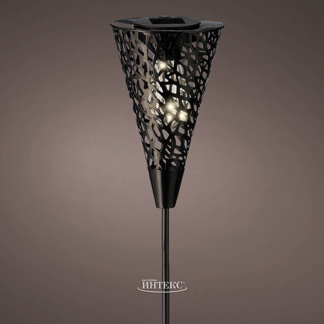 Садовый фонарь на солнечной батарее Solar Mirra Black 93 см, IP44 Kaemingk