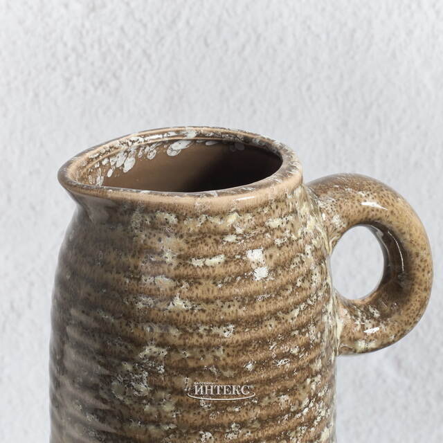 Керамическая ваза-кувшин Стэнли 17 см коричневая Koopman (Купман)