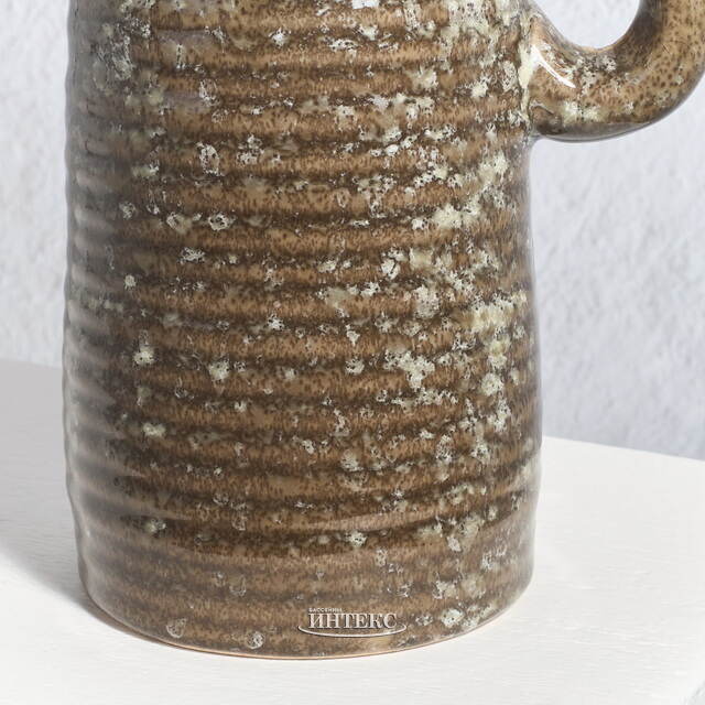 Керамическая ваза-кувшин Стэнли 17 см коричневая Koopman (Купман)