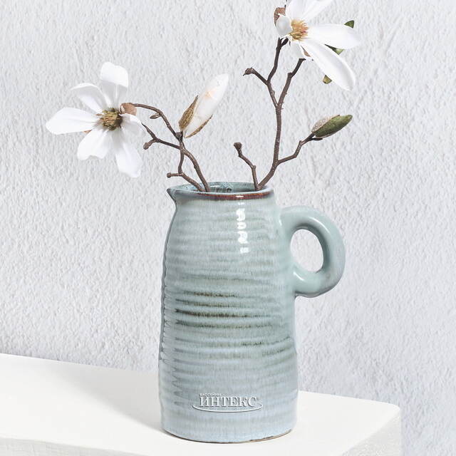 Керамическая ваза-кувшин Стэнли 17 см голубая Koopman (Купман)