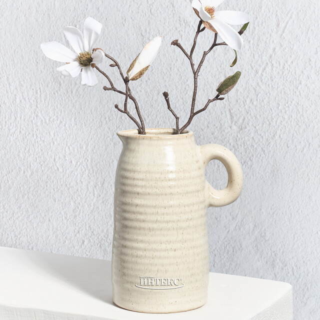 Керамическая ваза-кувшин Стэнли 17 см бежевая Koopman (Купман)